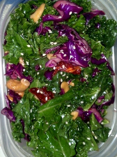 A picture of Tangy Kale Salad.