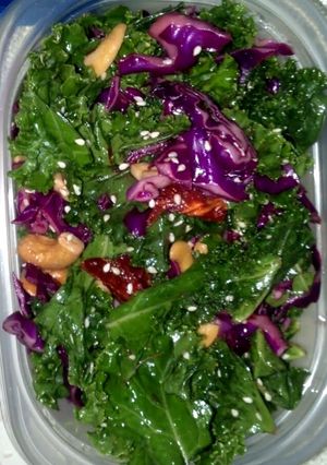 A picture of Tangy Kale Salad.