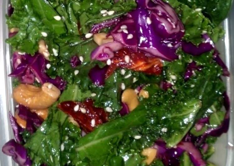 Steps to Make Perfect Tangy Kale Salad