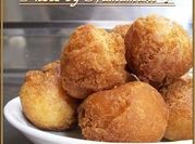 A picture of pancake mix doughnuts