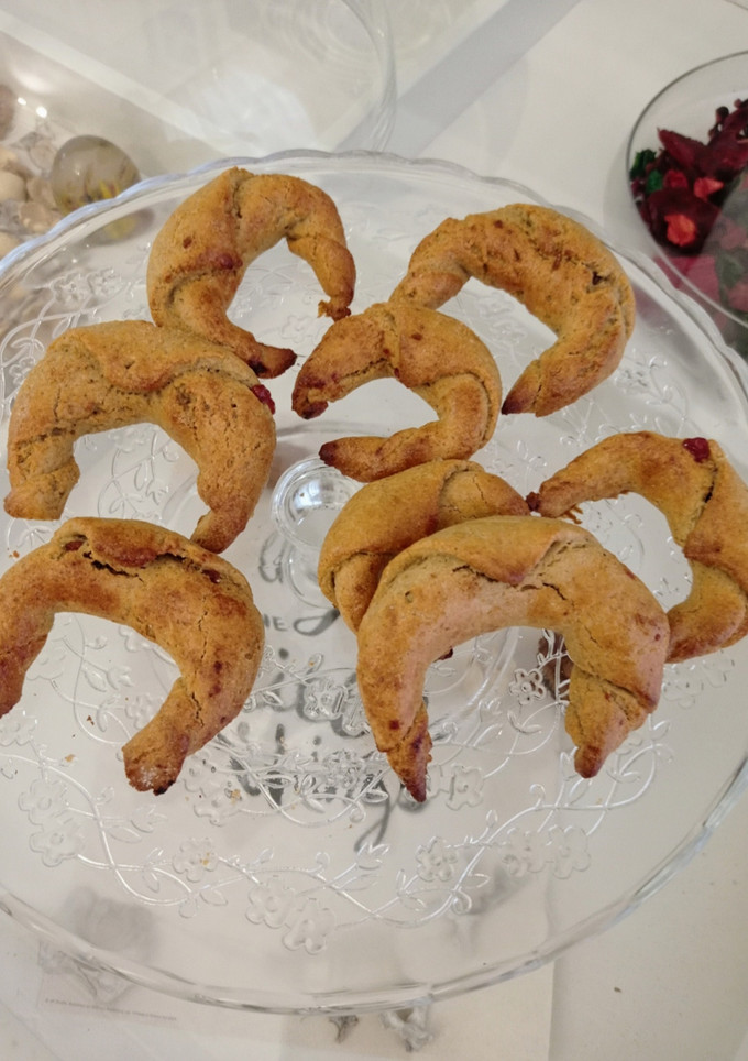Una foto de Mini croissant dietéticos con dulce de membrillo