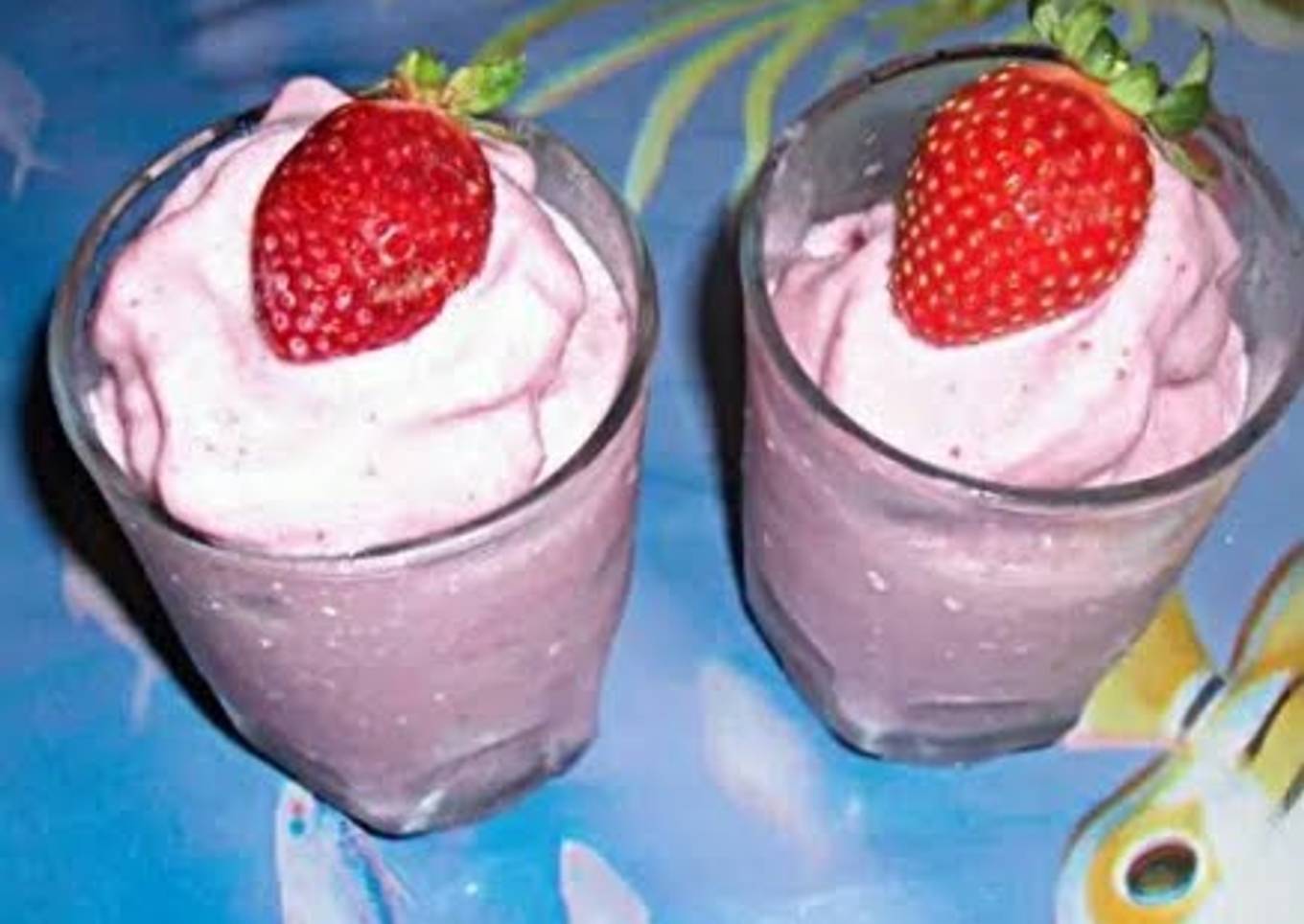 Strawberry smoothie.