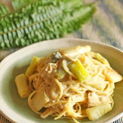 A picture of Easy Creamy Pasta with Soy Milk.