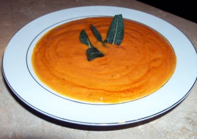 Sweet potato and butternut squash soup