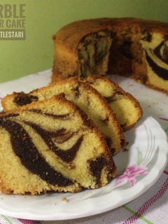 Foto resep Marble Butter Cake / Marmer Butter Cake