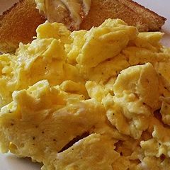 The Fluffiest Creamiest Scrambled Eggs A picture of The Fluffiest Creamiest Scrambled Eggs.