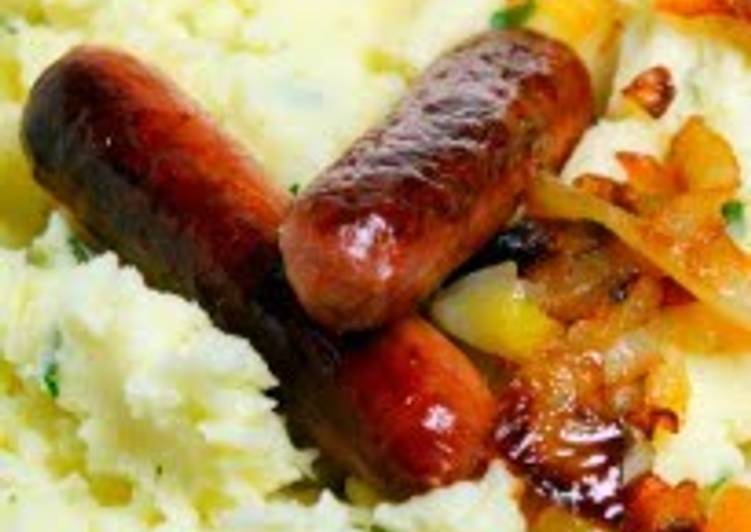 Easiest Way to Prepare Any-night-of-the-week British Bangers and Mash