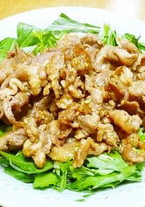 A picture of Deluxe Marinated Pork Yakiniku.
