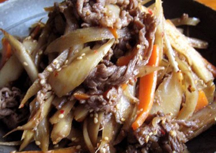 Recipe of Perfect Let&#39;s Make it Tasty! Easy Stir-Fried and Simmered Beef &amp; Vegetables