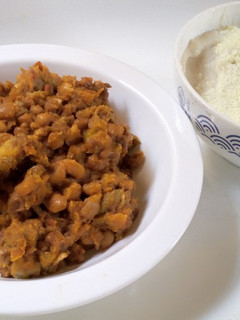 A picture of Beans and pap.