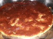 Una foto de pudín de pan tradicional