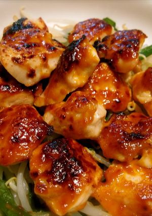 A picture of Spicy Baked Miso & Mayonnaise Chicken Breasts.