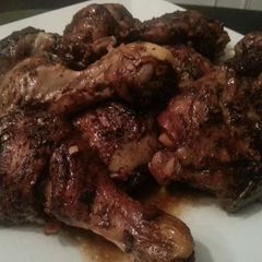A picture of Jerk chicken.