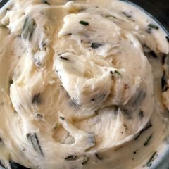 A picture of Rosemary garlic butter.