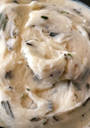 A picture of Rosemary garlic butter.