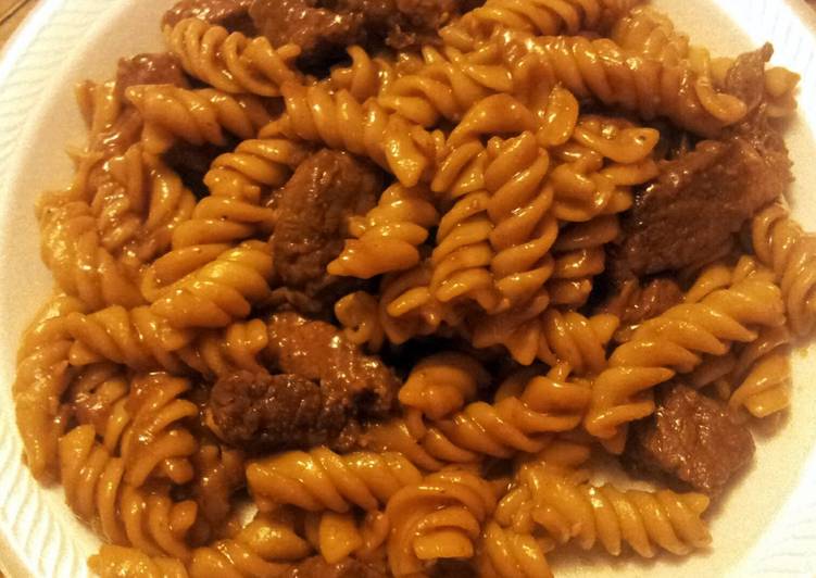 Recipe of Homemade Steak and Noodles