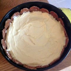 A picture of Baileys And Syrup Waffle Cheesecake.