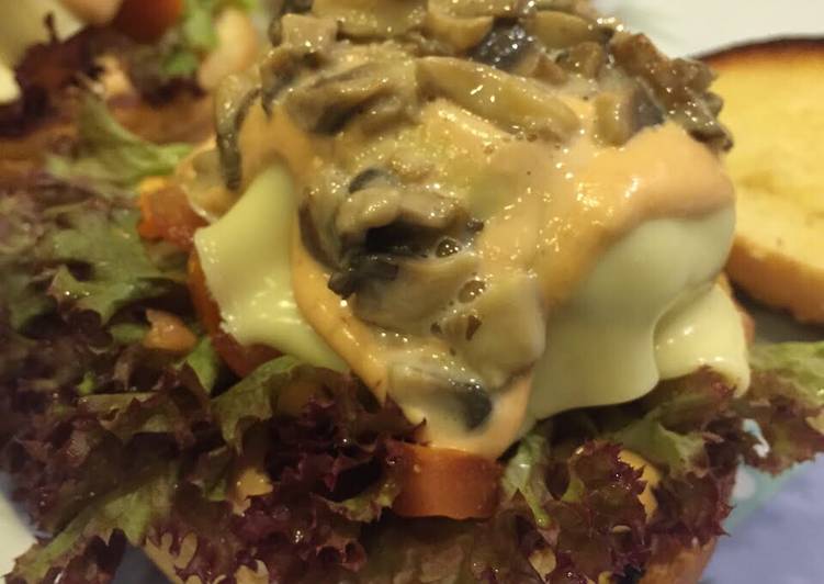 How to Prepare Favorite The Mushroom Burger