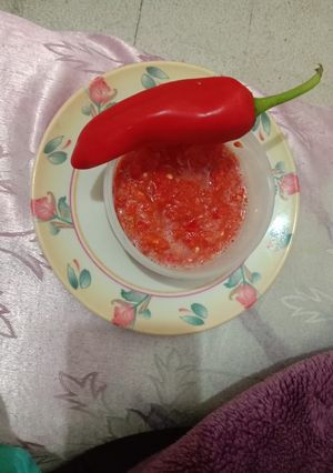 A picture of Red chilli chutney.