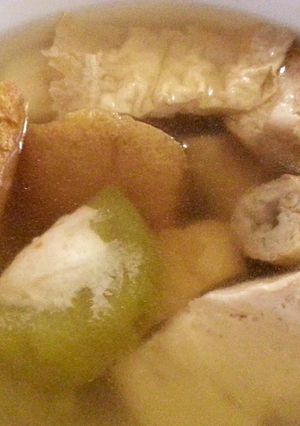 A picture of Yong Tau Foo soup.