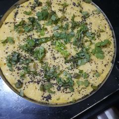 A picture of Instant Steam dhokla.