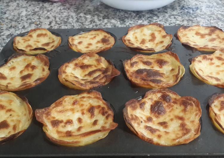 Simple Way to  Prepare Potato Gratin Muffins Delicious