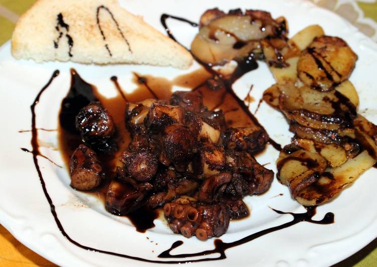 How to Prepare Super Quick Homemade Restricted balsamic vinegar octopus.  By Effe