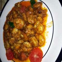 A picture of Pam's spicy sauteed shrimp.....