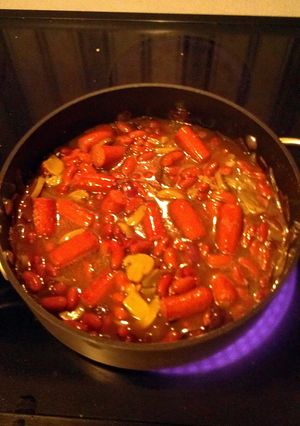A picture of Kim's chuck wagon stew.