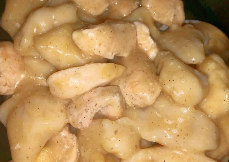 Steps to Prepare Super Quick Homemade Simple Creamy Chicken and Dumplings