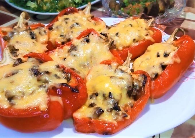 Фаршированные Половинки Перца Рецепт С Фото