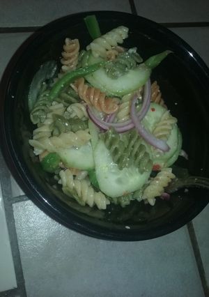 A picture of Italian pasta salad.
