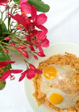 Hình của món Cơm chiên kim chi Hàn Quốc.