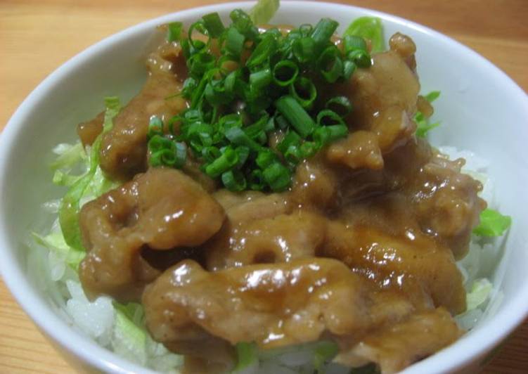 Recipe of Quick Easy Delicious Pork Teriyaki Rice Bowl