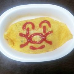 A picture of Rice Omelette That Won't Get Soggy! Using a Special Technique.