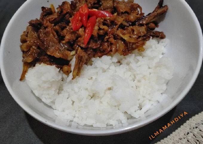 Resep 61. Rice Bowl Beef BBQ Anti Gagal