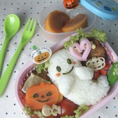 A picture of Halloween Character Bento.
