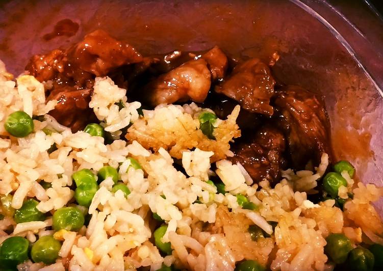Easiest Way to Make Homemade Chinese pork and fried rice