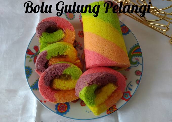 Easiest Way to Make Delicious Bolu Gulung Pelangi