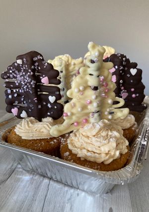 Foto principal de Cupcake de turrón y buttercream turrón