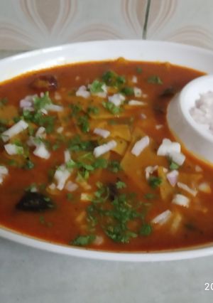 A picture of Dal dhokli.