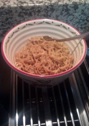 A picture of Fried Ramen (cheap lo mein).