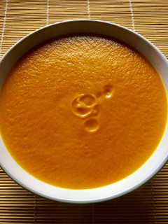 Una foto de Crema de calabaza y zanahoria en Thermomix