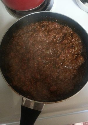 A picture of Hannah's sweet and spicy sloppy joes.
