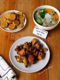 Menu Ultah Sehat (Ayam Goreng Ketumbar, Sup Gambas Taiwan, Tempe Goreng Ketumbar)