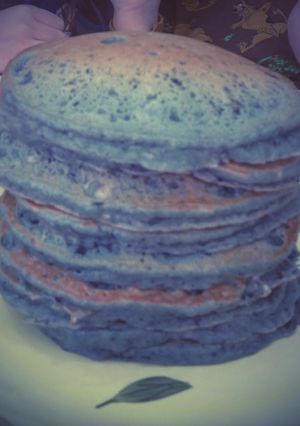A picture of Blueberry Cream Cheese Pancakes.