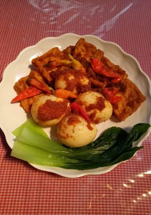 Foto resep Telur tahu bumbu Bali