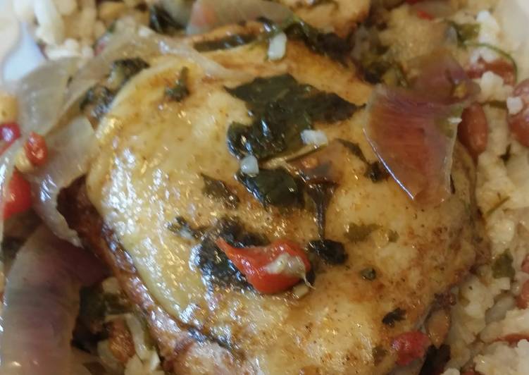 Recipe of Favorite Amanda&#39;s Spanish chicken thighs