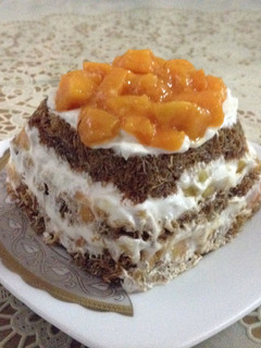 A picture of Konafa With Mango.
