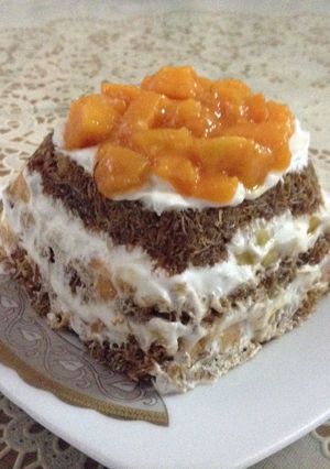 A picture of Konafa With Mango.